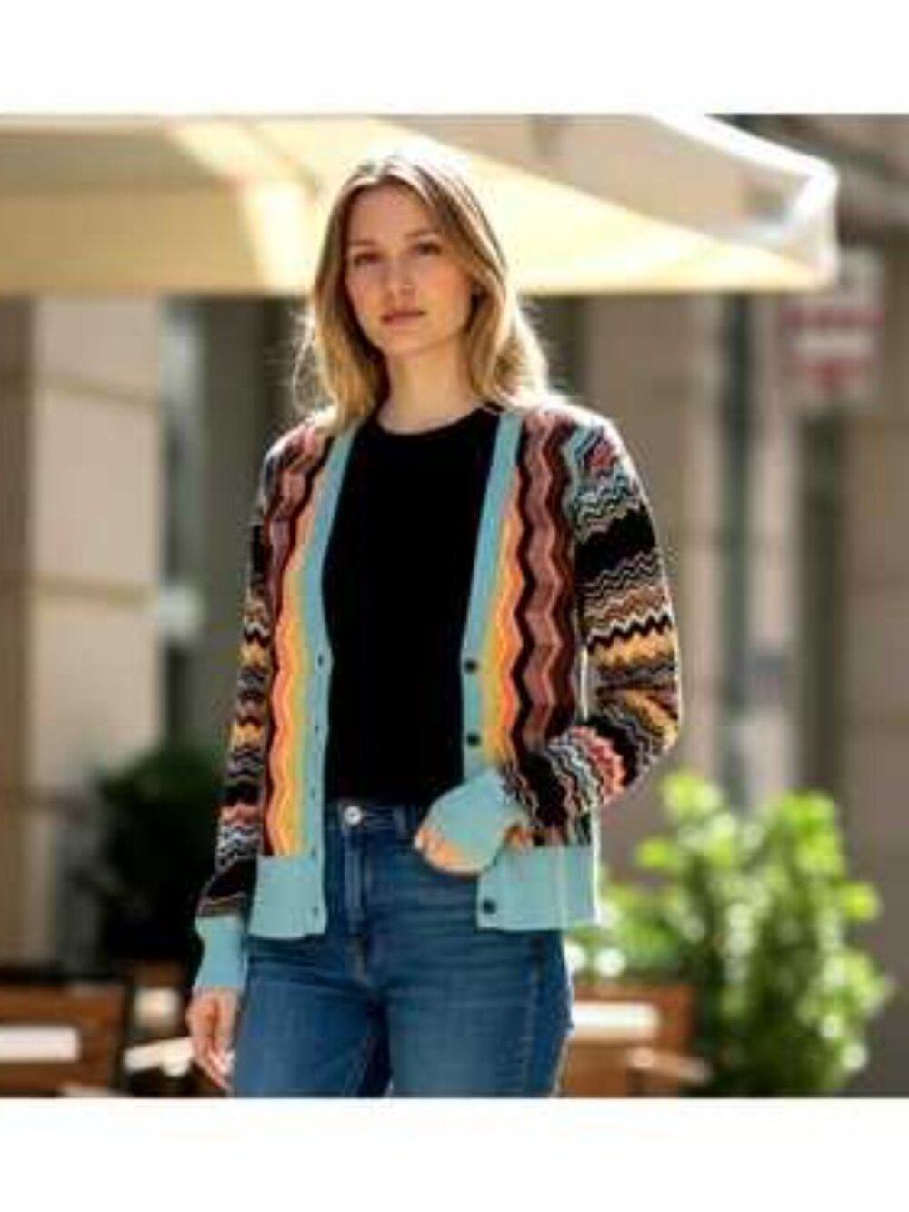 Missoni for Target 20th Ann. Collection Chevron Zig Zag Knit Cardigan Sweater XL